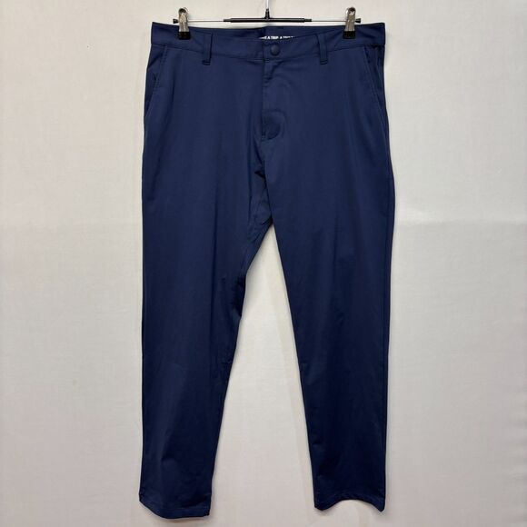 Rhone Men Performance Commuter Classic Pants Size 34 Blue C040 -2 - Picture 1 of 16